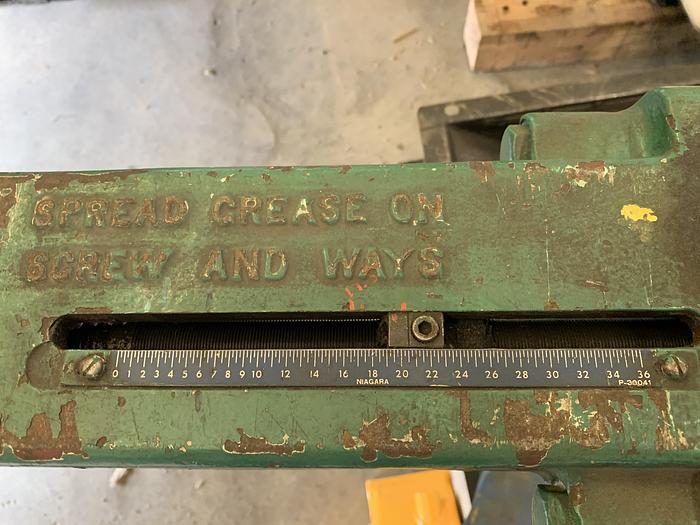 Used NIAGARA 48" X 1/4" MECHANICAL SHEAR