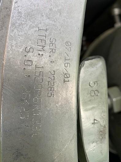 Used Black Clawson 36PSPH Pressure Screen, Less basket, foil rotor assembly and the bearing assembly #26008