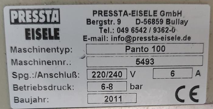 Gebraucht 2011 Pressta Eisele Panto 100