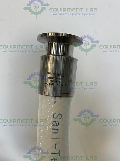 Used Sani-Tech  STHT-R-HD-1000 60" Silicone Hose w/ 1" Sanitary Fitting