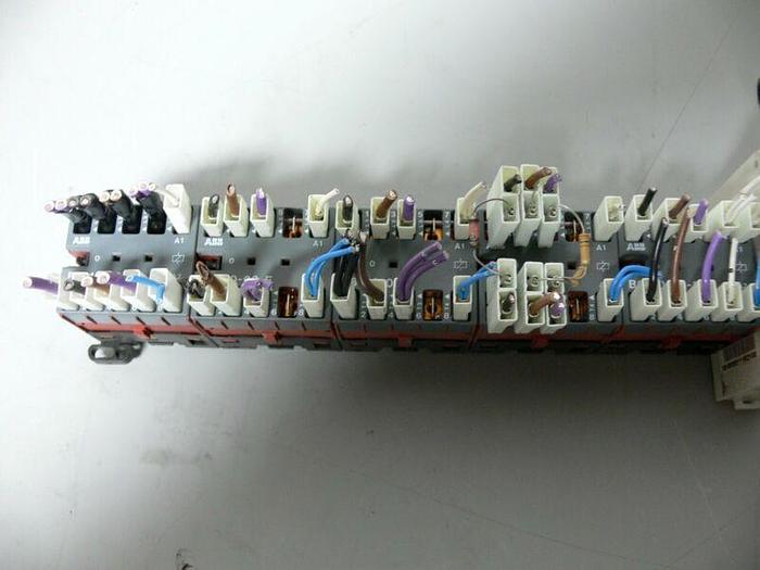 Used Lot of 5 ABB B6-40-00-F Mini Contactors + ABB CT-AHE 1SVR550111R2100