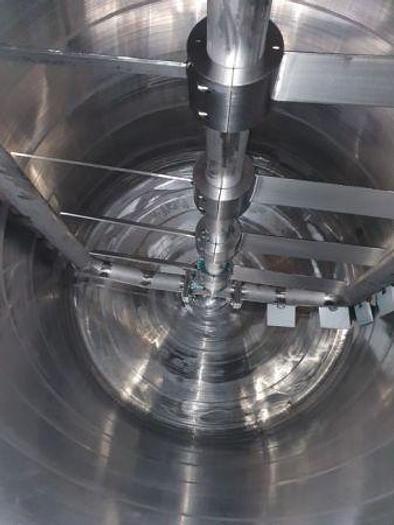 Used 5,000 Litre Stainless Steel Mix Tank with Gate & Scrape Wall Agitator