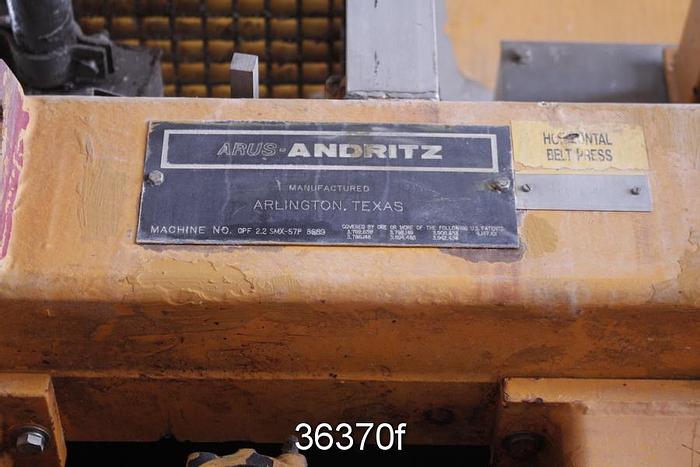 Used Andritz CPF 2.2 SMX-S7P Dewatering Sludge Press, 92" Wire Width #36370