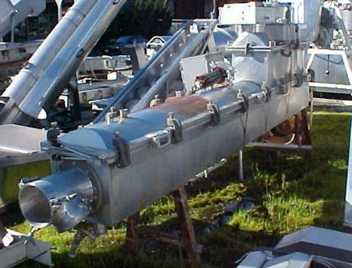 Used Blancher, Screw, 12" X 15', S/st, Kraft, Jkt, Steam, Cooker, #Z106365