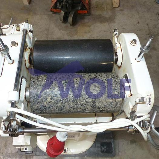 Used used. historic two-roll mill, approx. 200mm - working width.
