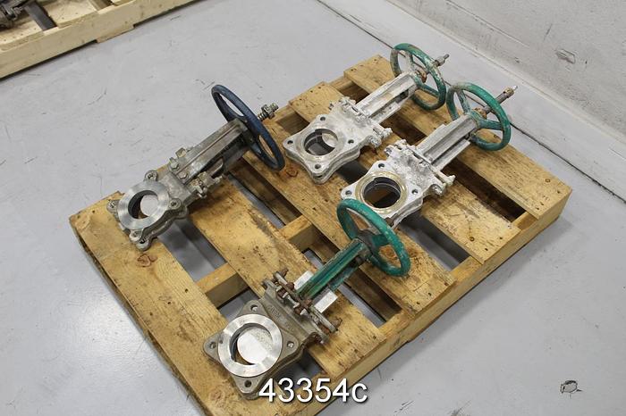 Used 3" Hand Operated Knife Gate Valve #43354
