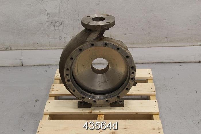 Unused Goulds 3196 3x4x13 Stainless Steel Pump Casing #43564