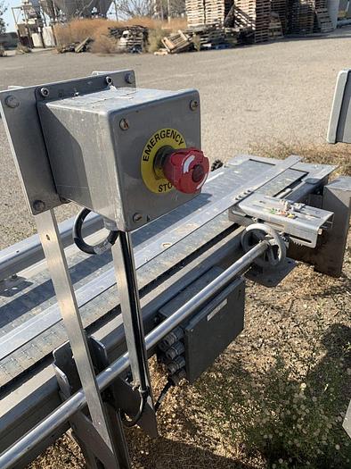 Used Conveyor, Belt, 12" x 6.5', S/st, Plastic Belt, Boxes #S744696