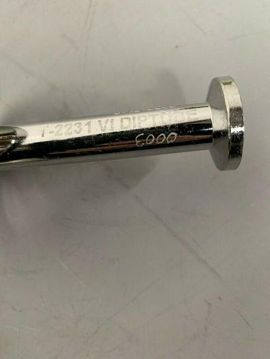 Used Stainless Steel 26" x 1/2" Siphon Tube w/ 1" Sanitary Fitting