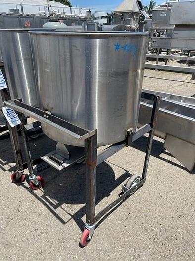 Used Stainless Steel Round Portable Tote
