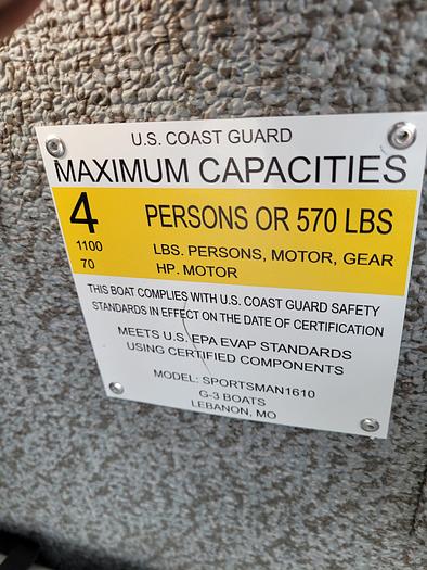 2022 G3 Sportsman 1610 (Charcola/Blue)