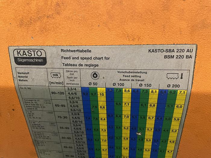 Gebruikt Kasto bandzaagautomaat SBA-220 AU