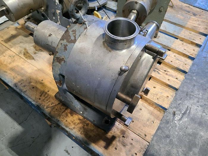 Used Rotary Lobe Pos Displacement Pump Stainless Steel Resin Liquid Pump
