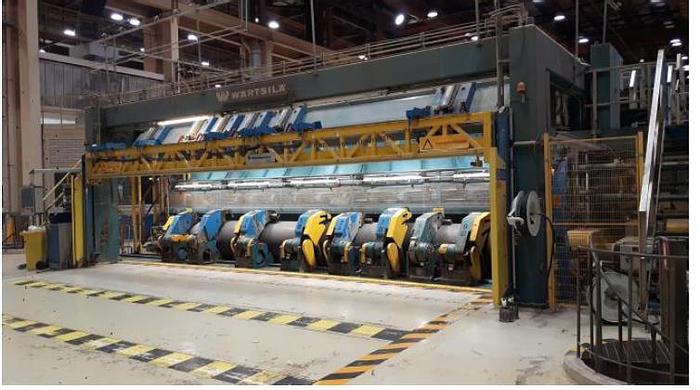 Used 8.35M (334") VALMET PAPER MACHINE REBUILT 1990 AND 2004 (WITH SHOE PRESS)