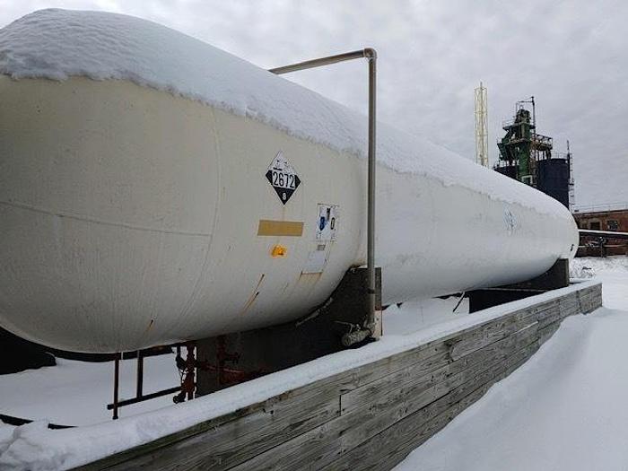 Used TRINITY INDUSTRIES HORIZONTAL 12,000 GALLON AMMONIA TANK
