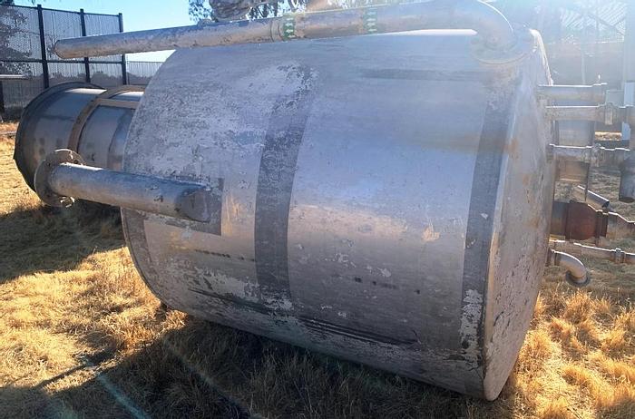 Used Tank, 1,250 Gallon, 316 Stainless Steel, DT/DB, 6' x 6' #S743949