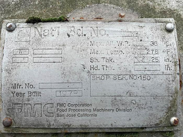 Used 1957 JBT Foodtech Cooker Shell