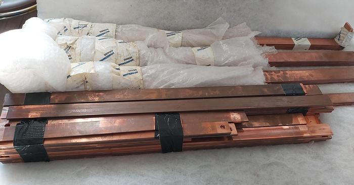 Gebraucht 56 kg Elektro Kupferschienen, 30 x 5mm, 40 x 10mm, ,  gebraucht