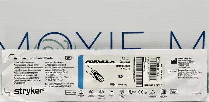 STRYKER 375-951-100 BARREL BUR 6-FLUTE 5.0MM