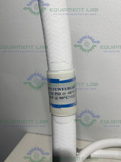 Used Sani-Tech  STHT-R-HD-1000 12Ft Silicone Hose w/ 1 1/2" Sanitary Fitting