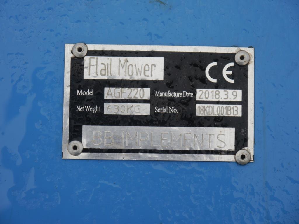 Used BB Implements AGF220 Flail Mower