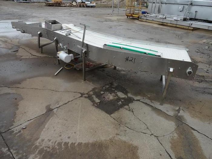 Used Conveyor; 3 Lane S-Turn; 10"W x 18'L