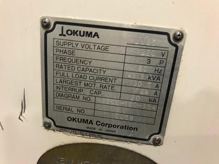 Used 1995 OKUMA  LU25, Twin Turret, Tailstock