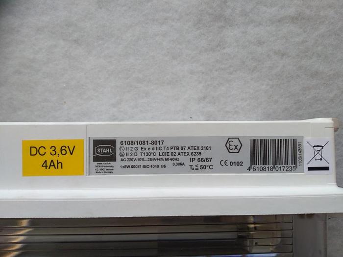 Ex Kompakt Notleuchte 6108/1081-8017, R. Stahl,  neu