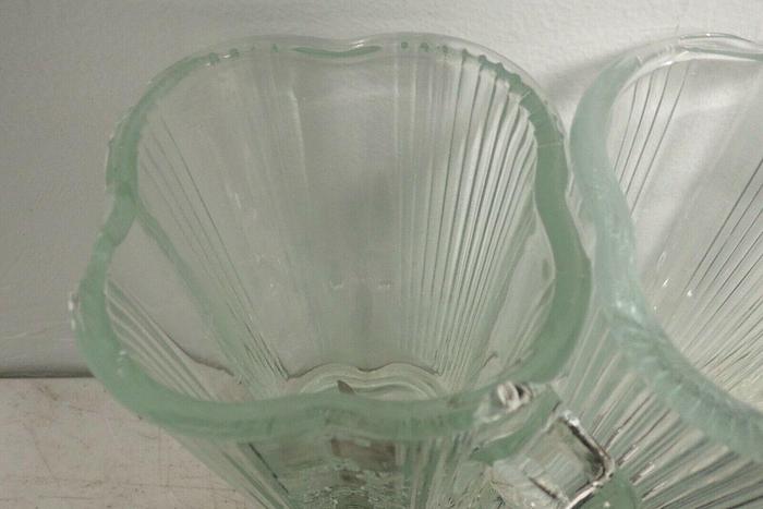 Used Lot of 5 Waring Clover Leaf 40-oz 5-cup Glass Blender Jars with 7 Lids/Covers