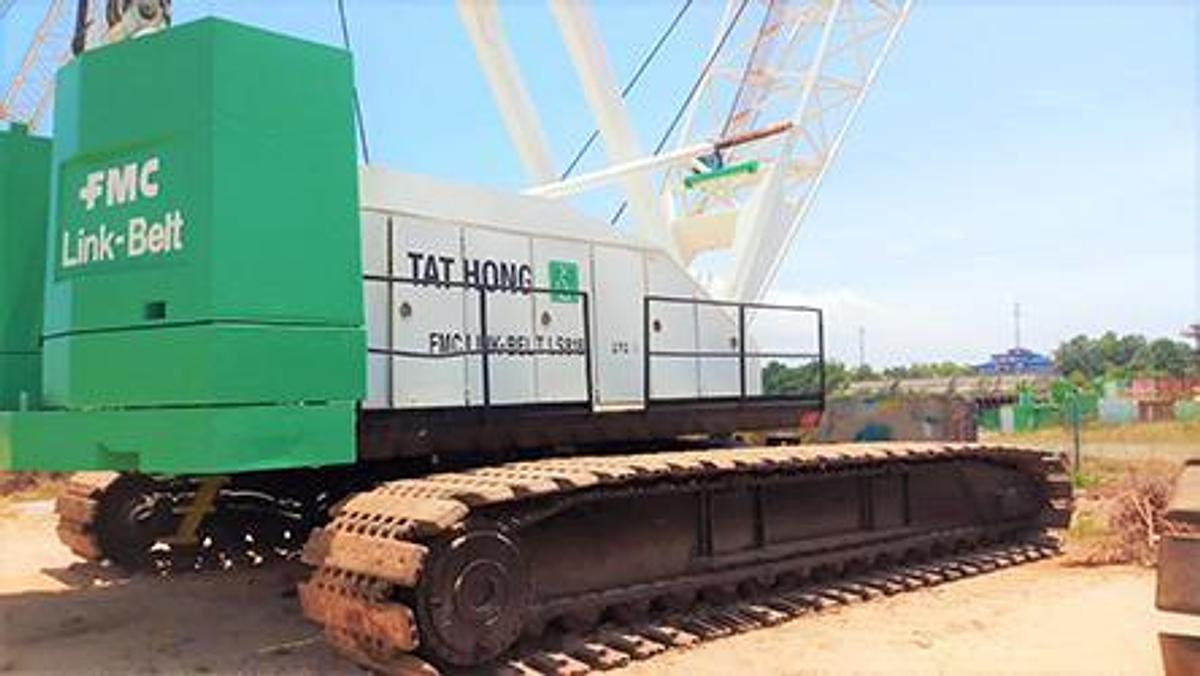 Used 300 Ton Used LINKBELT LS818 Crawler Crane