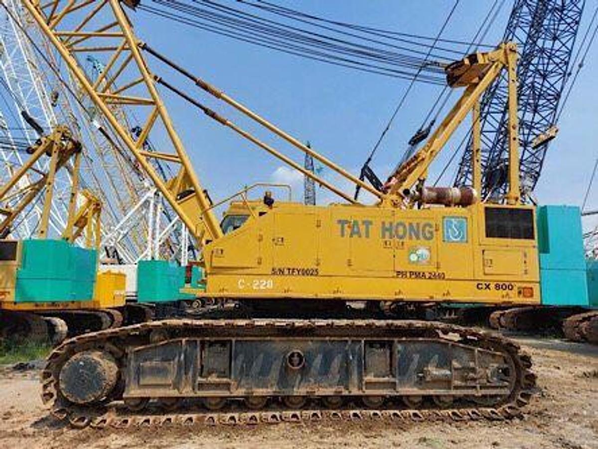 Used 80 Ton Used SAMSUNG CX800 Crawler Crane