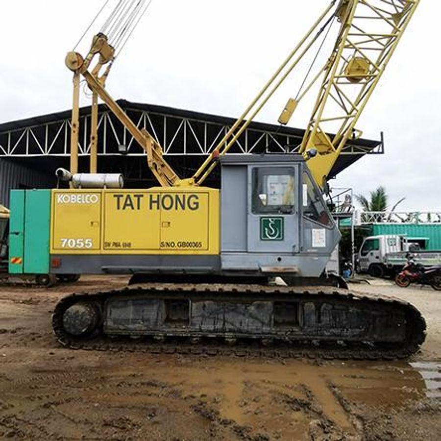 Used 55 Ton Used KOBELCO 7055 Crawler Crane