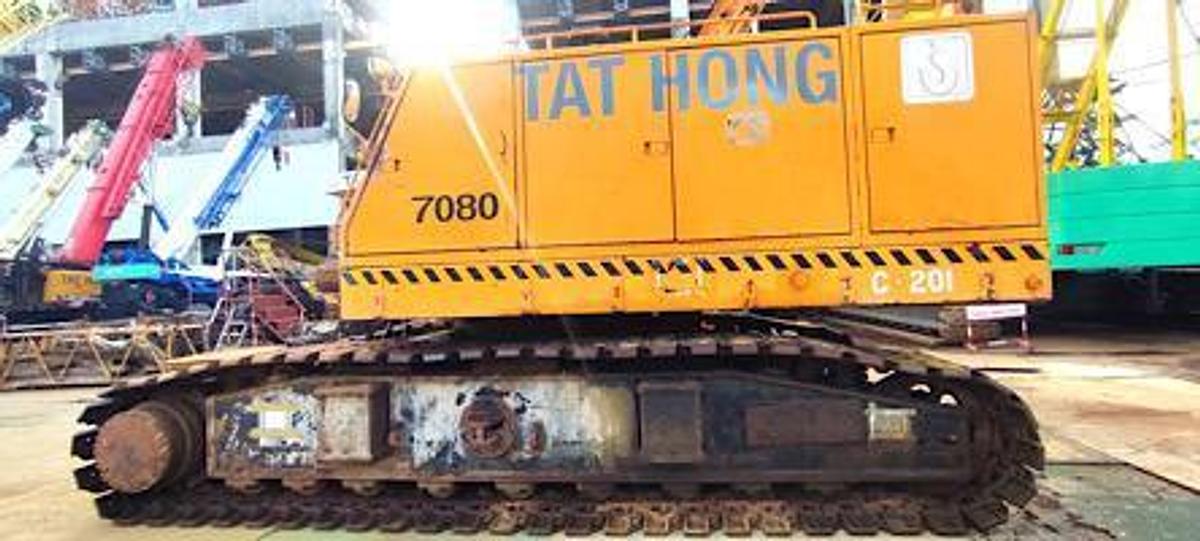 Used 80 Ton Used KOBELCO 7080 Crawler Crane