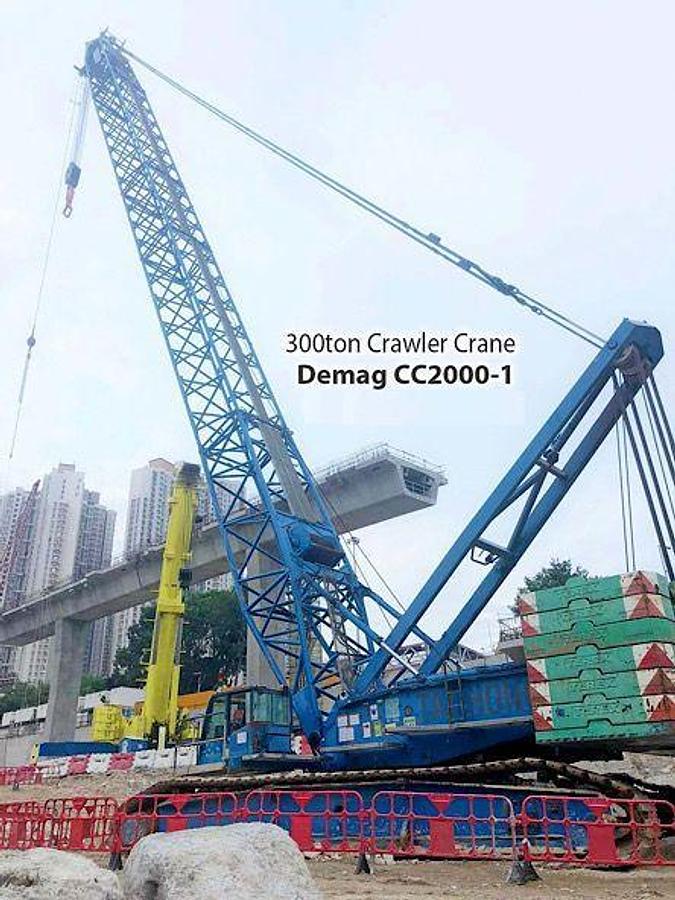 Used 350 Ton Used Condition DEMAG CC2000-1 Crawler Crane