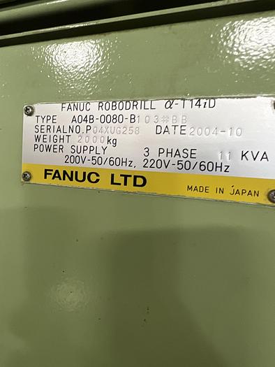 Used 2004 FANUC ROBODRILL  ALPHA T14iD