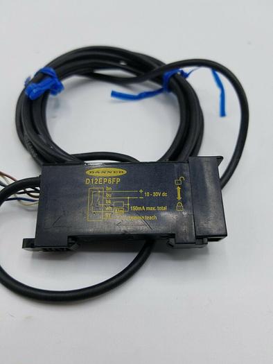 Used Banner Fiber Optic Sensor D12EP6FP