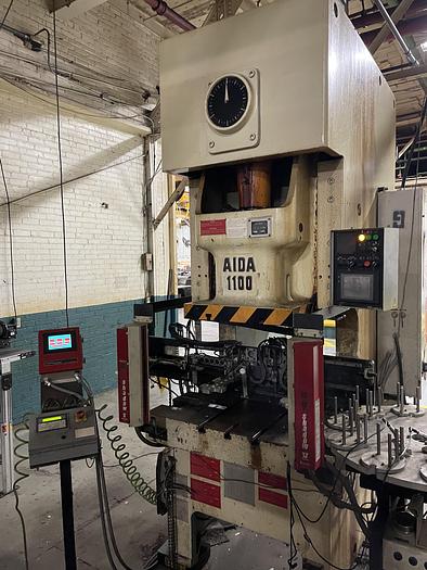 Used 121 ton AIDA single pt. Gap Frame Press