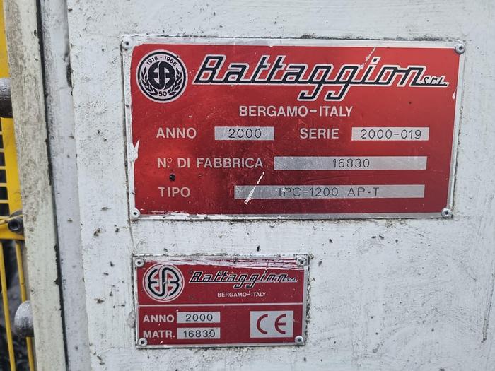 Used 700 LITER (WORKING) BATTAGGION KNEAKER EXTRUDER - T-316 S/S - JACKETED