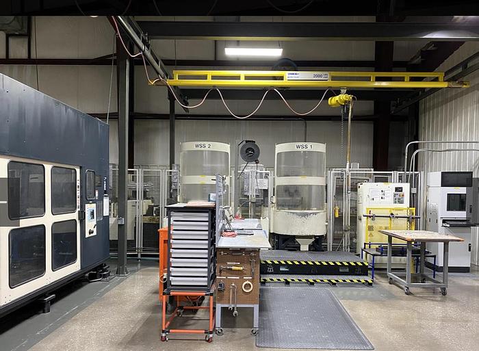 Used 2002 Makino A88E CNC 4-Axis 8 Pallet Horizontal Maching Center