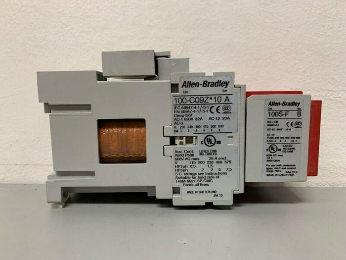 Used Allen-Bradley 100S-C09ZJ14C Series A Safety Contractor 690V & 32A