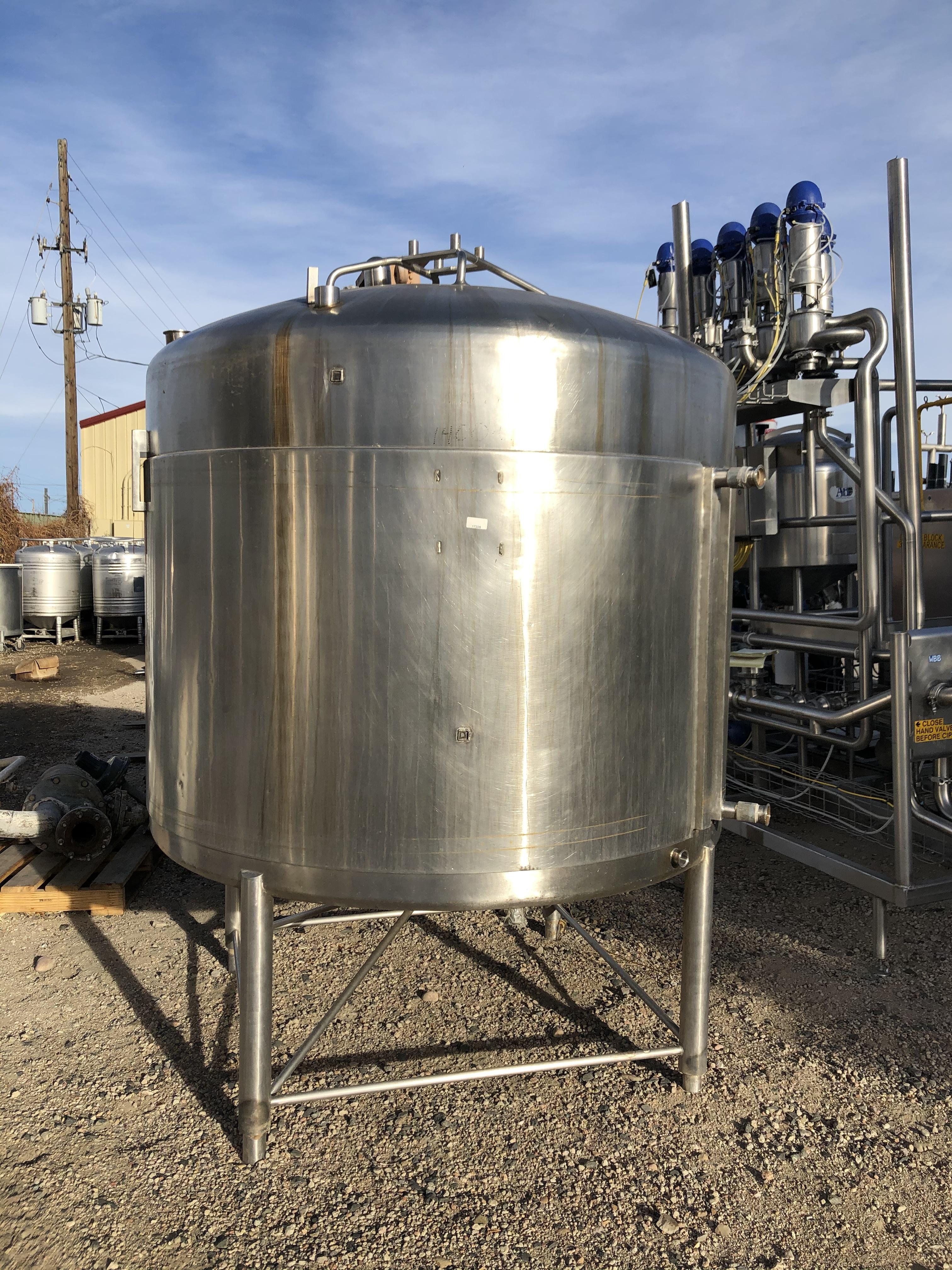 Reformado 1000 GALLON STAINLESS STEEL PROCESS TANK