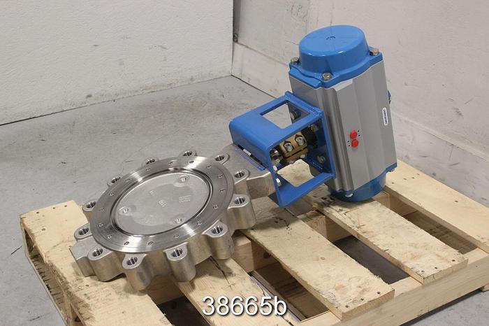 Unused Jamesbury L Wafer-Sphere 10 Air Operated Butterfly Valve #38665