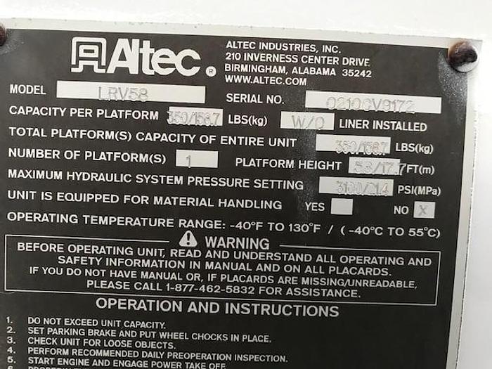 Used 2010 International 7300 4x4 Altec LRV58 63ft Over-Center Forestry Truck - C76319