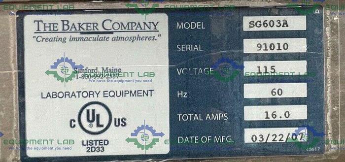 Used Baker SterilGARD III SG603A - Class II Type A2 Biological Safety Cabinet
