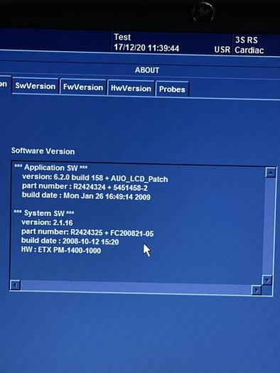 Used GE Vivid i Ultraschallgerät mit 2x Sonden Software Version 2.1.16 auf GE Vivid i Trolley