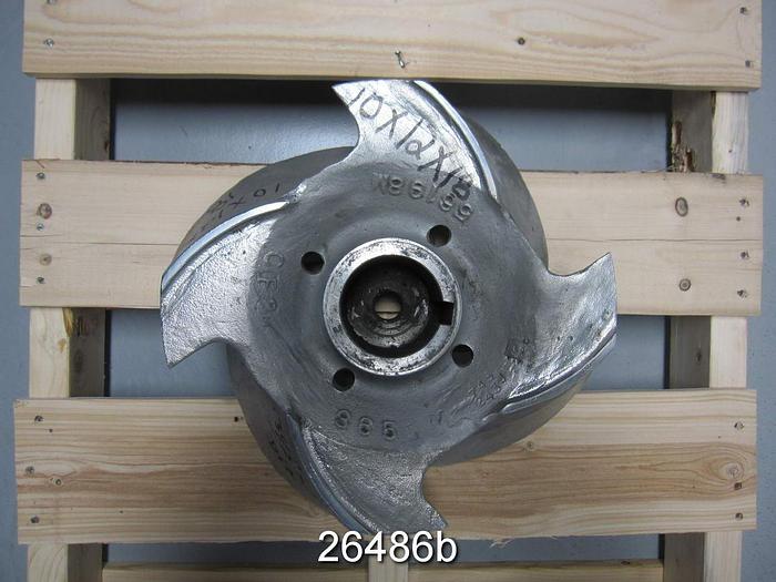 Used Goulds 3175 Impeller, 15.5" Diameter, 4 Vane, For 10X12X18 #26486