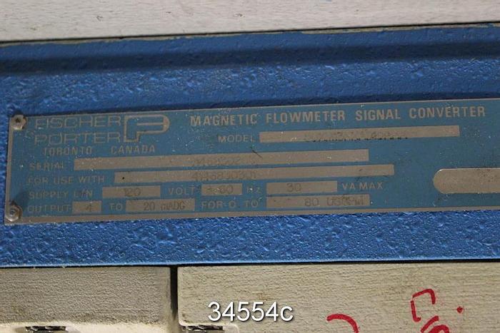 Used Fischer Porter Magnetic Flowmeter Signal Converter, 50XM13NXAD10AAA #34554