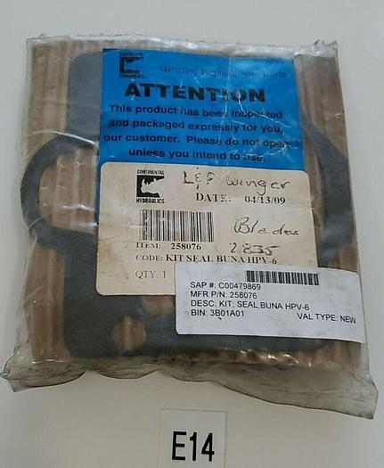 *NEW* CONTINENTAL HYDRAULICS 258076 KIT SEAL BUNA HPV-6 + WARRANTY!