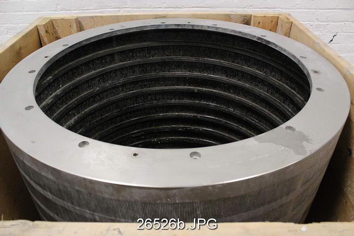 Used Fiberprep SPM1200 Screen Basket, 0.15Mm Slots (0.006"), 7 Slots Per Inch #26526