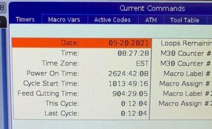 Used 2018 HAAS VF-8 CNC Vertical Machining Center *** Only 900 Cutting Hours***